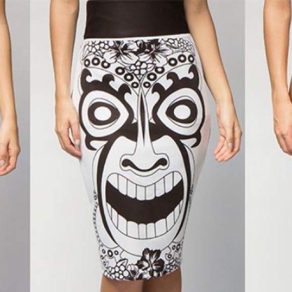 Tiki face skirt